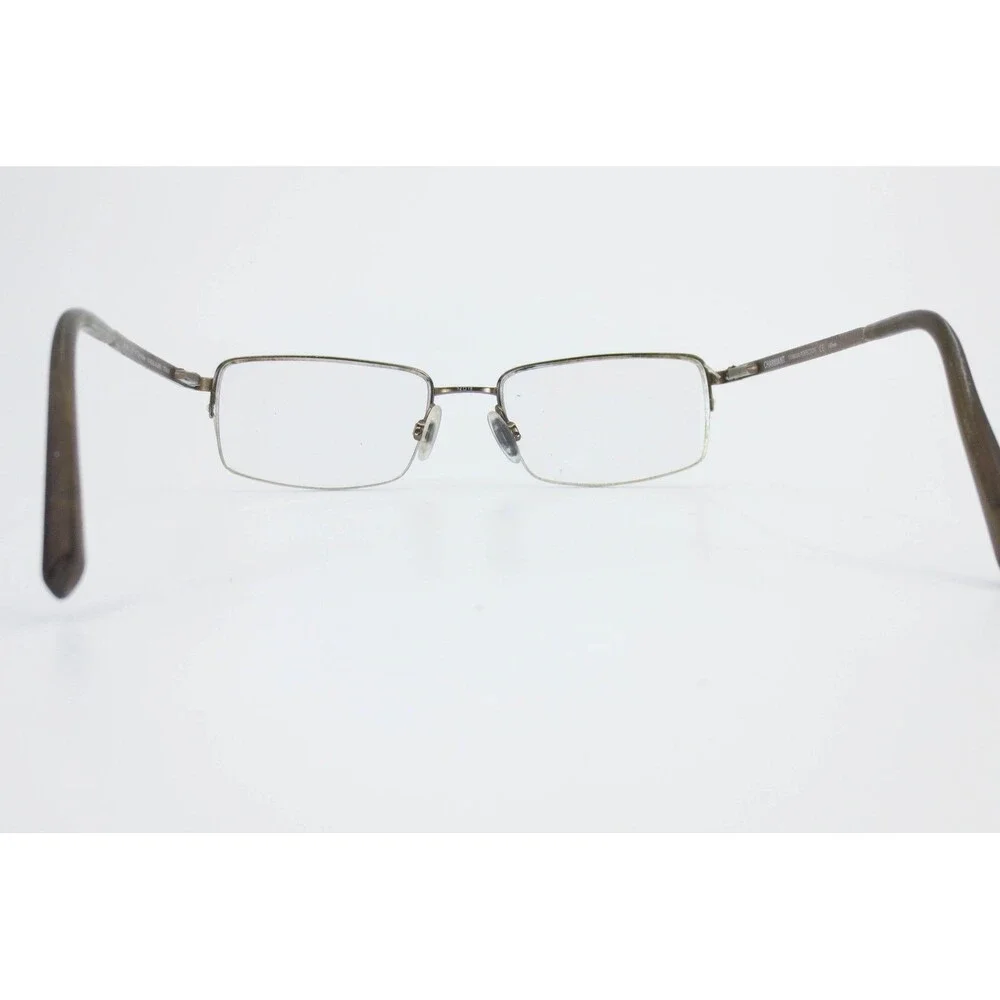 Charmant Titanium Perfection CH11453 LB Brown Semi Rimless Eyeglass Frames 52-18